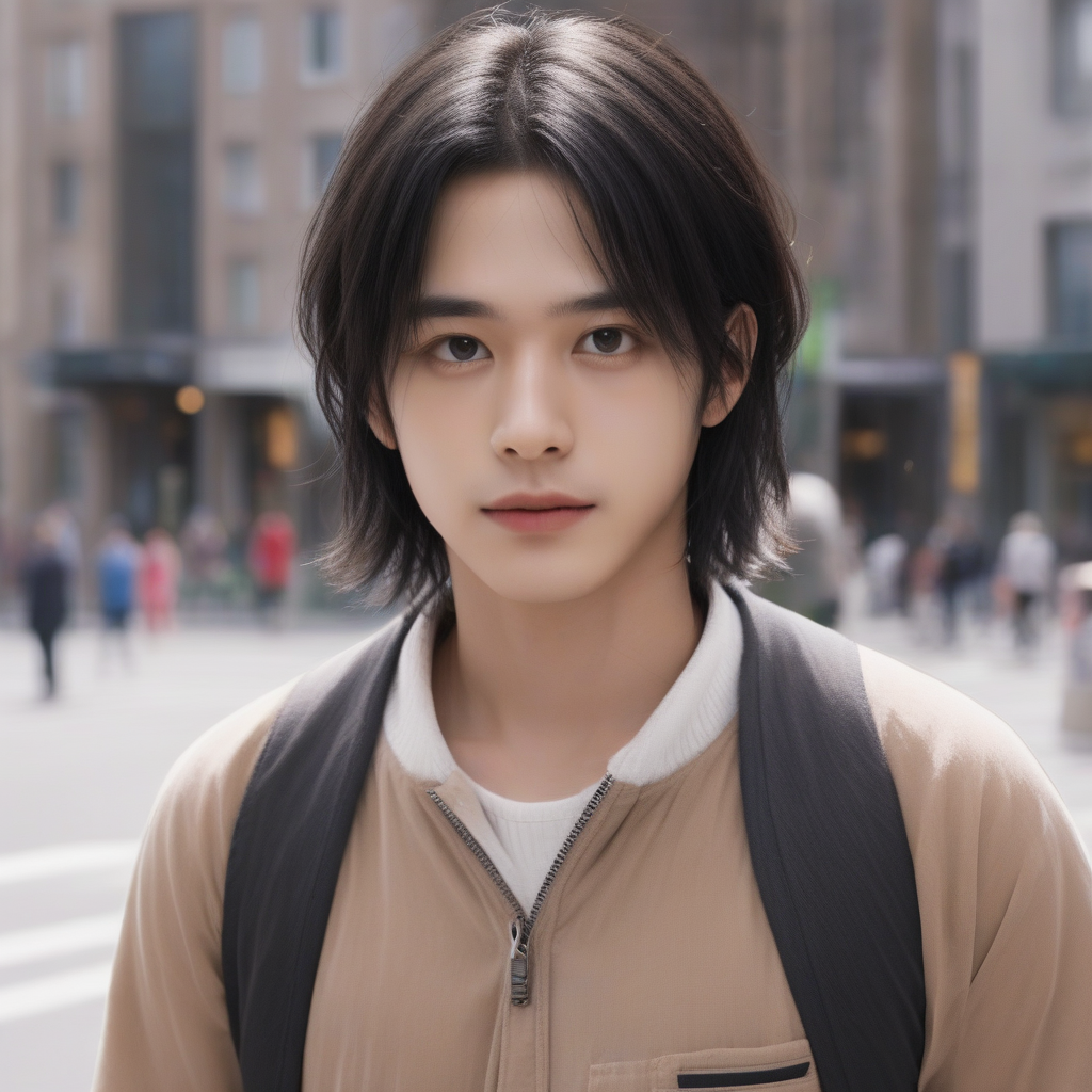 02285-565499861328496-boy walking on street, long hair,black hair, trending fashion, masterpiece, realistic, best quality, 8k, look at viewer, detail.png